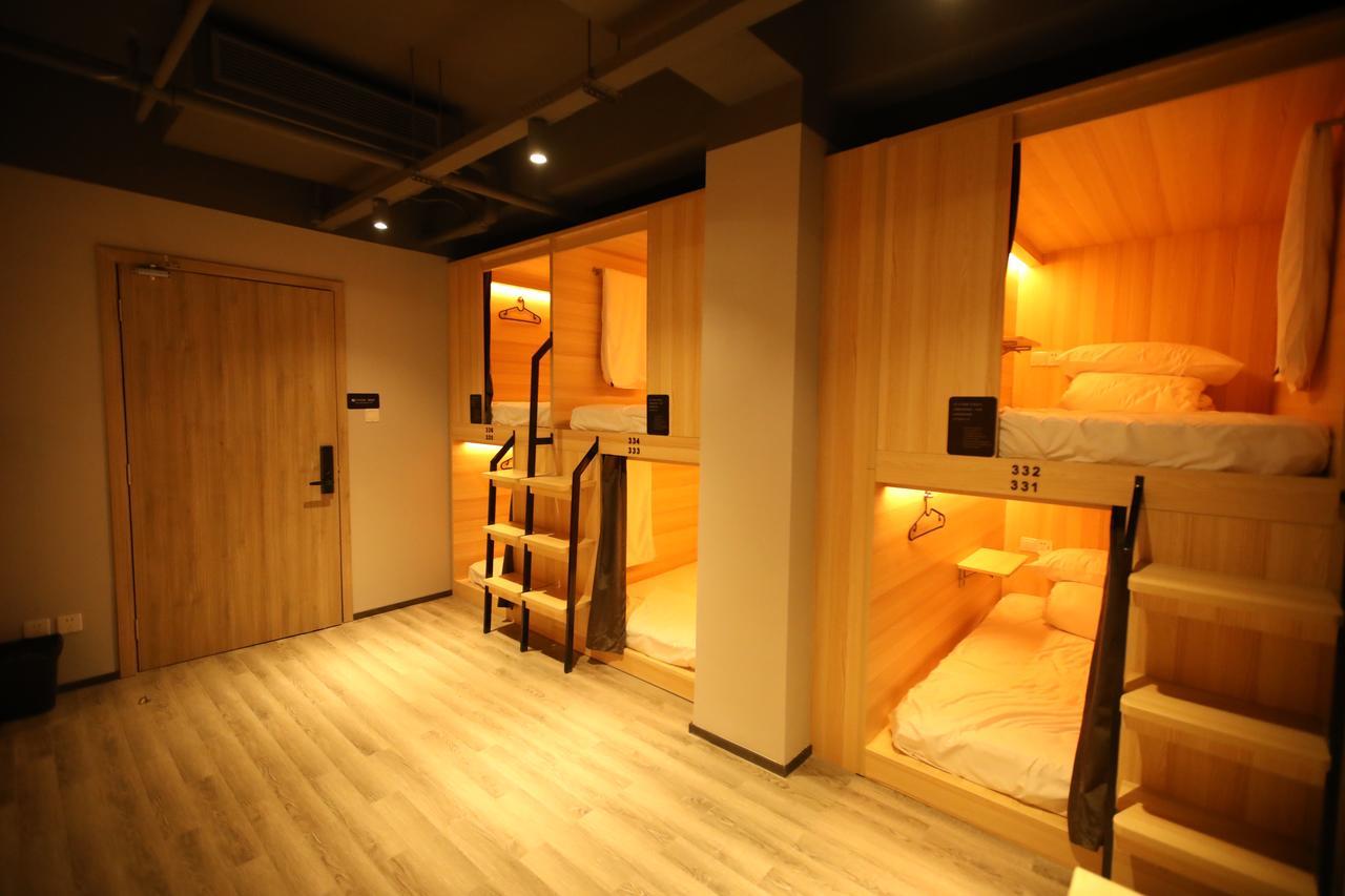 Chengdu Desti Youth Park Hostel Bagian luar foto